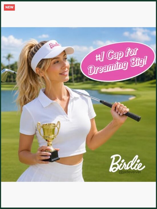 100% Cotton Golf Visor with Sweatband - Adjustable - Lightweight - Unisex